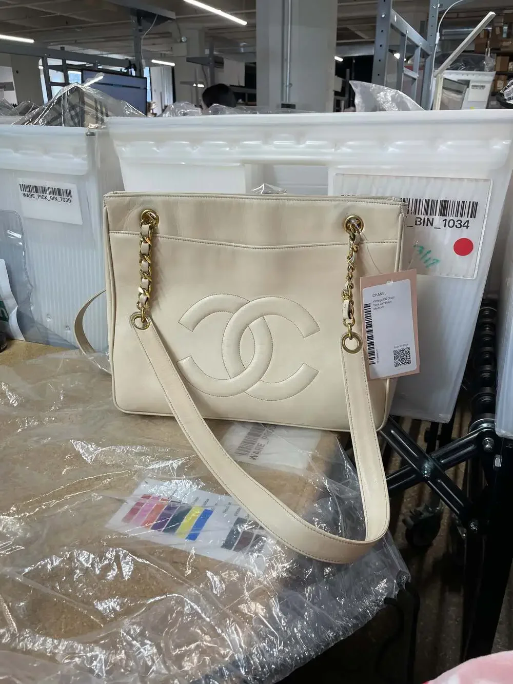 Chanel Vintage Cc Shopping Tote #340825C14B